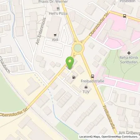 Standortübersicht der Tankstelle Shell Sonthofen Oberstdorfer Str. 5 A in 87527 Sonthofen