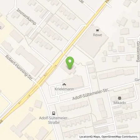 Standortübersicht der Tankstelle Esso Tankstelle in 33813 OERLINGHAUSEN