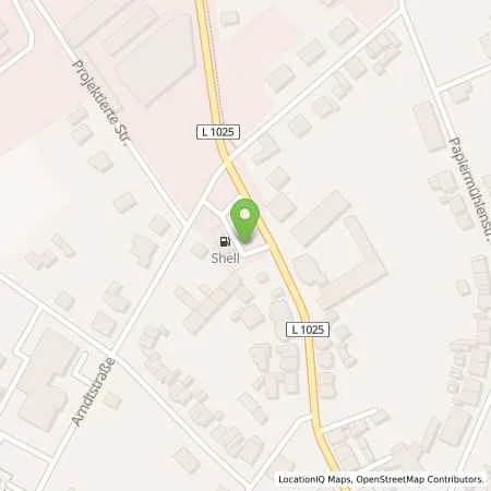 Standortübersicht der Tankstelle Shell Waltershausen Eisenacher Landstrasse 21 in 99880 Waltershausen