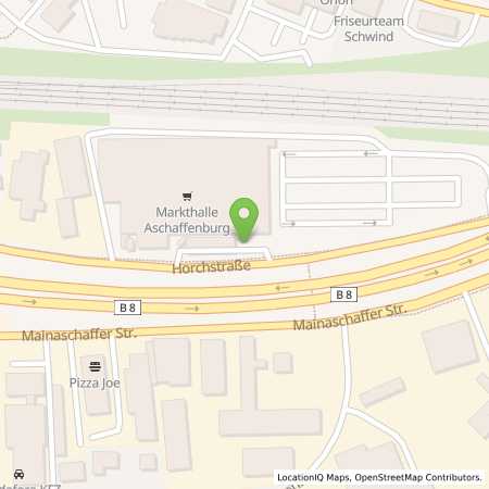 Standortübersicht der Benzin-Super-Diesel Tankstelle: Supermarkt-Tankstelle ASCHAFFENBURG HORCHSTR. 120 in 63741, ASCHAFFENBURG