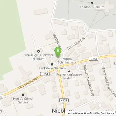 Standortübersicht der Tankstelle Freie Tankstelle Nieblum in 25938 Nieblum /Föhr