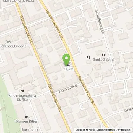 Standortübersicht der Tankstelle Würzburg in 97072 Würzburg