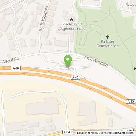 Standortübersicht der Tankstelle Aral Tankstelle in 44388 Dortmund