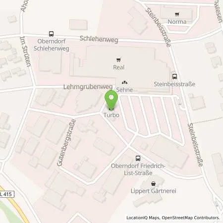 Standortübersicht der Tankstelle Turbo Tankstelle Oberndorf in 78727 Oberndorf