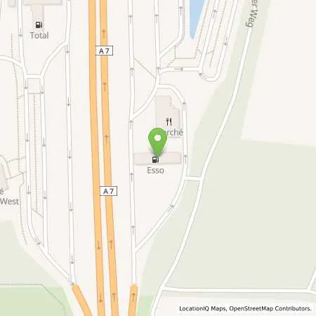 Standortübersicht der Tankstelle Esso Tankstelle in 25451 QUICKBORN