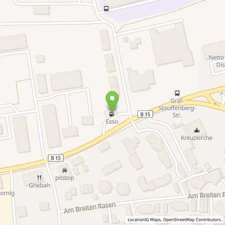 Standortübersicht der Tankstelle Esso Tankstelle in 95030 HOF