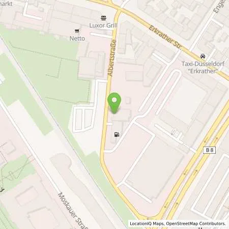 Standortübersicht der Tankstelle SVG Tankstelle Düsseldorf Albertstraße in 40233 Düsseldorf