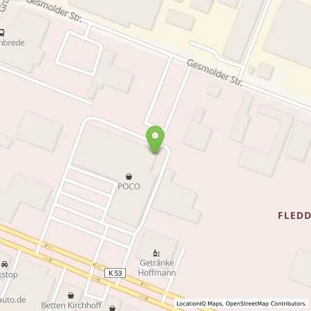 Standortübersicht der Tankstelle JET OSNABRUECK HANNOVERSCHE STR. 25-27 in 49084 OSNABRUECK