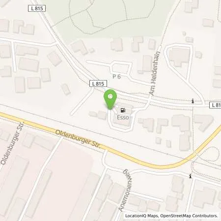 Standortübersicht der Tankstelle Esso Tankstelle in 26160 BAD ZWISCHENAHN