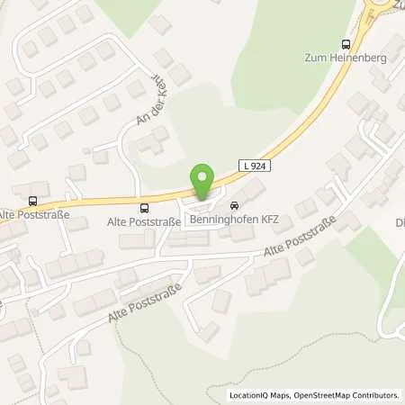 Standortübersicht der Tankstelle Velbert-Nierenhof in 42555 Velbert (Nierenhof)