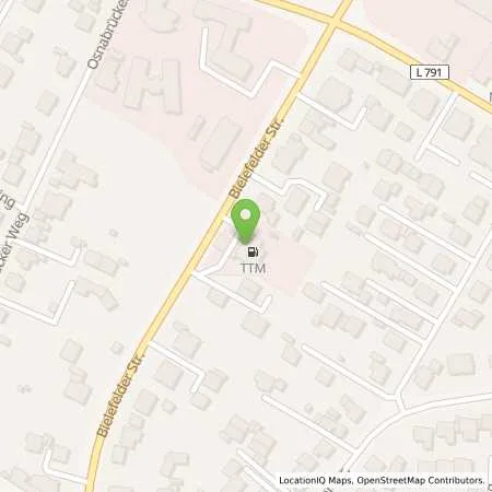 Standortübersicht der Tankstelle TTM Station Bielefelder Str. in 33378 Rheda-Wiedenbrück