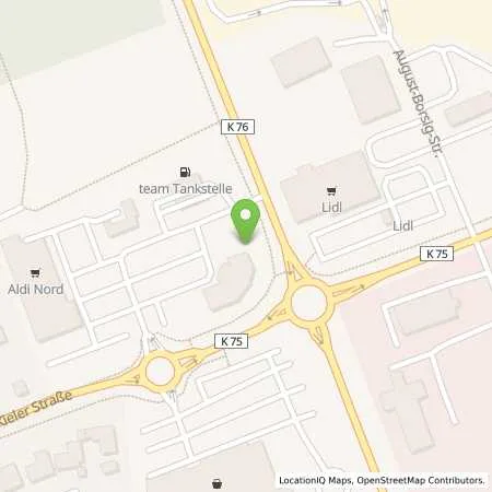 Standortübersicht der Tankstelle Osterrönfeld (24783), Kieler Str. 6 in 24783 Osterrönfeld