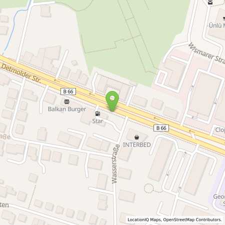 Standortübersicht der Benzin-Super-Diesel Tankstelle: star Tankstelle in 33605, Bielefeld
