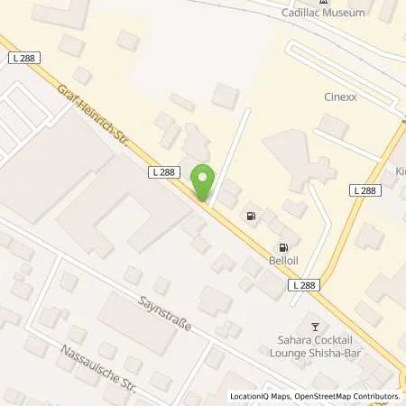 Standortübersicht der Tankstelle TS Hachenburg in 57627 Hachenburg