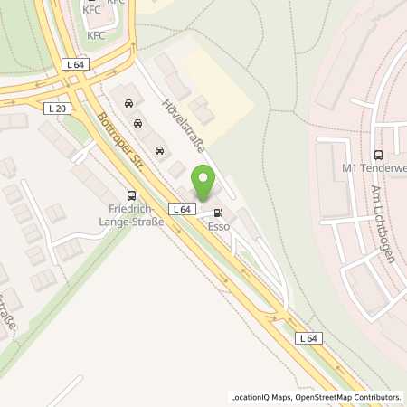 Standortübersicht der Benzin-Super-Diesel Tankstelle: Esso Tankstelle in 45356, ESSEN