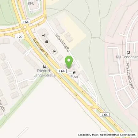 Standortübersicht der Tankstelle Esso Tankstelle in 45356 ESSEN