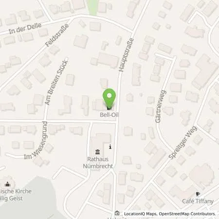 Standortübersicht der Tankstelle BELL Oil in 51588 Nümbrecht