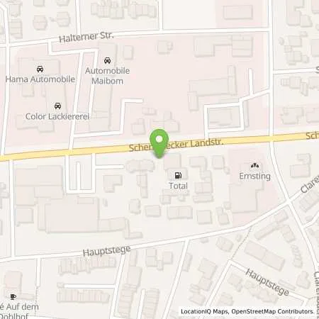 Standortübersicht der Tankstelle TotalEnergies Wesel in 46485 Wesel