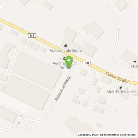 Standortübersicht der Tankstelle TS Altenkirchen in 57610 Altenkirchen