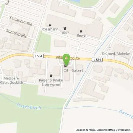 Standortübersicht der Tankstelle OIL! Tankstelle Minden in 32423 Minden