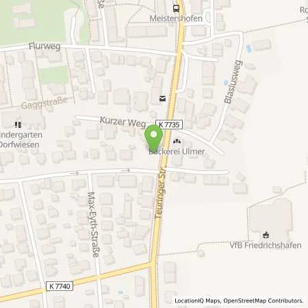 Standortübersicht der Tankstelle Bernd Hansler in 88045 Friedrichshafen