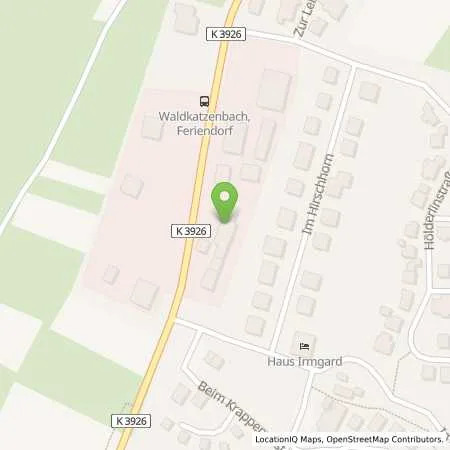 Standortübersicht der Tankstelle Tankstelle Back in 69429 Waldbrunn