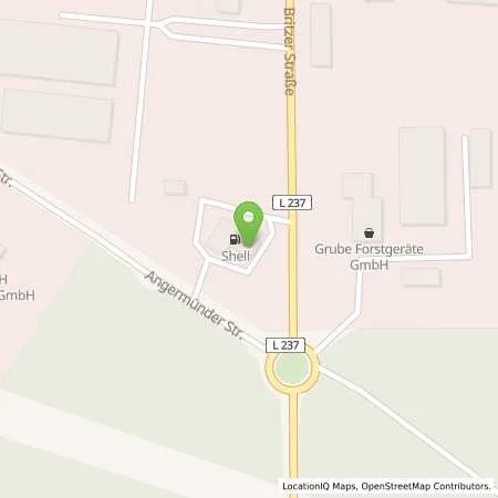 Standortübersicht der Tankstelle Shell Eberswalde Britzer Str. 43 in 16225 Eberswalde
