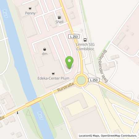 Standortübersicht der Benzin-Super-Diesel Tankstelle: Shell Linnich Erkelenzer Str. 9 in 52441, Linnich