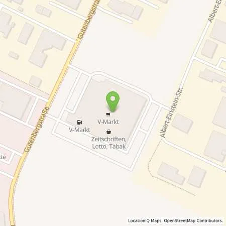Standortübersicht der Tankstelle V-Markt Bobingen in 89415 Bobingen