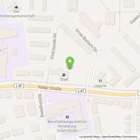 Standortübersicht der Tankstelle Shell Rendsburg Kieler Str. 31 B in 24768 Rendsburg