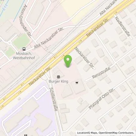 Standortübersicht der Tankstelle Tankstelle Mosbach in 74821 Mosbach