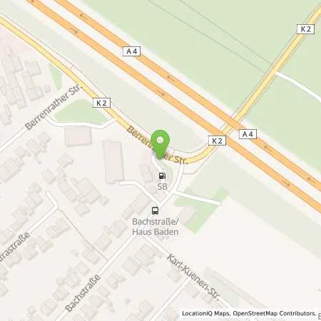 Standortübersicht der Tankstelle SB Huerth Berrenratherstrasse. 574 in 50354 Huerth