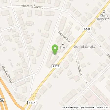 Standortübersicht der Tankstelle Shell Oberhausen Dorstener Str. 253 in 46145 Oberhausen