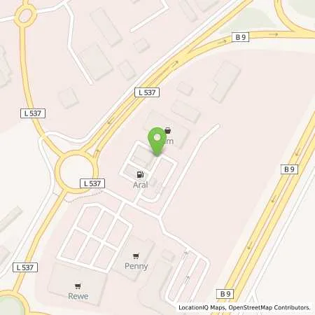 Standortübersicht der Tankstelle Aral Tankstelle in 67365 Schwegenheim