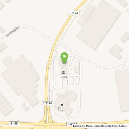 Standortübersicht der Tankstelle AVIA Tankstelle in 36100 Petersberg