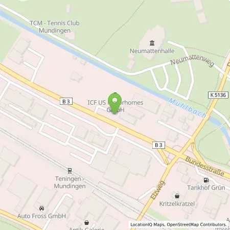 Standortübersicht der Tankstelle Elan Emmendingen in 79312 Emmendingen