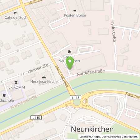 Standortübersicht der Benzin-Super-Diesel Tankstelle: Esso Tankstelle in 66538, NEUNKIRCHEN