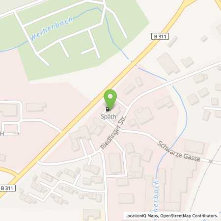 Standortübersicht der Benzin-Super-Diesel Tankstelle: Daniel Späth GmbH in 89584, Ehingen