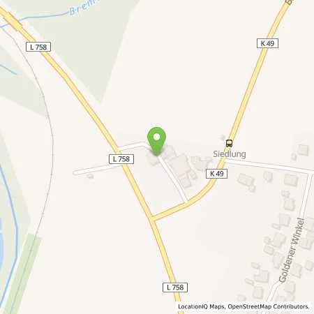 Standortübersicht der Tankstelle Shell Extertal Goldener Winkel 1 in 32699 Extertal