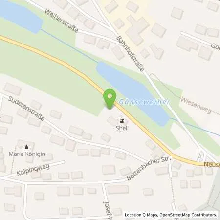 Standortübersicht der Tankstelle Shell Emskirchen Neustaedter Str. 29 in 91448 Emskirchen
