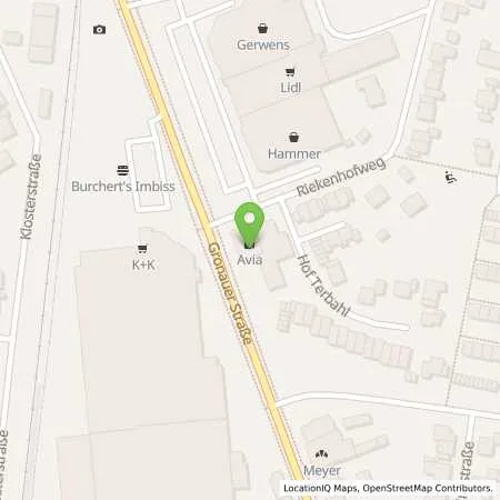 Standortübersicht der Tankstelle AVIA Tankstelle in 48599 Gronau (Westf.)