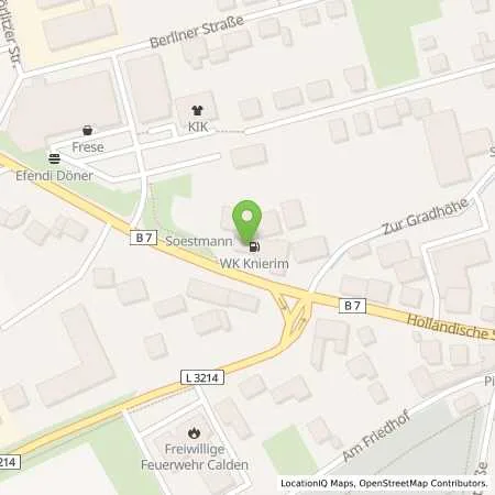 Standortübersicht der Tankstelle WK Tank Calden in 34379 Calden