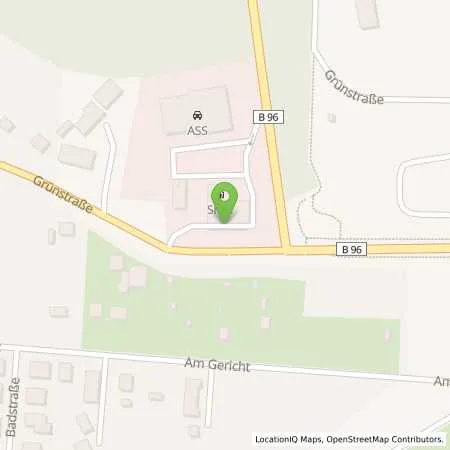 Standortübersicht der Tankstelle Shell Senftenberg Grünstr. 13 in 01968 Senftenberg