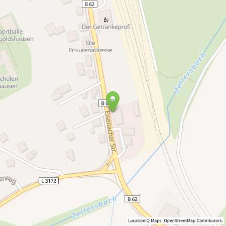 Standortübersicht der Benzin-Super-Diesel Tankstelle: PHILIPPSTAL - EISENACHER STR. 15 in 36269, Philippstal