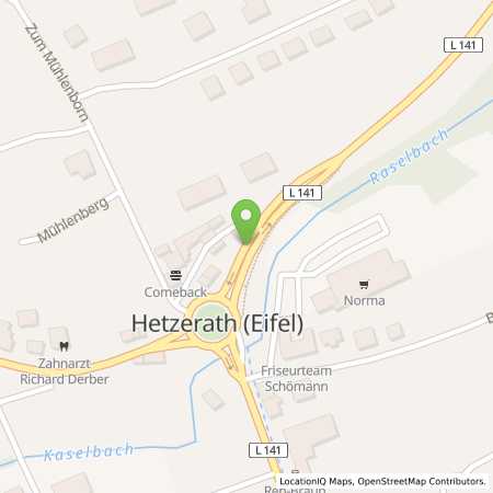 Standortübersicht der Benzin-Super-Diesel Tankstelle: Aral Tankstelle in 54523, Hetzerath