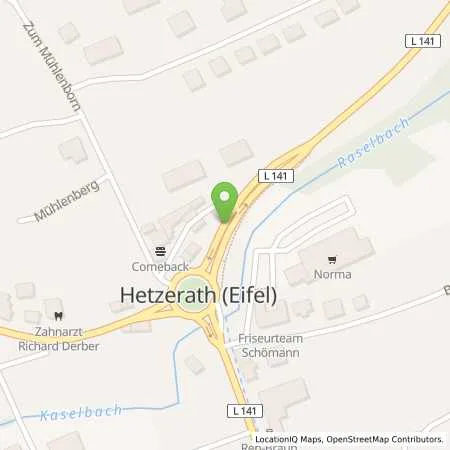 Standortübersicht der Tankstelle Aral Tankstelle in 54523 Hetzerath