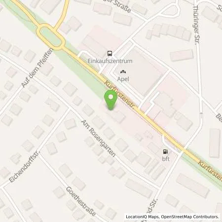 Standortübersicht der Tankstelle BFT-Station Wolfhagen in 34466 Wolfhagen