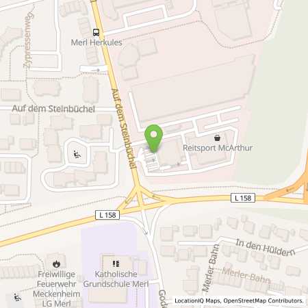 Standortübersicht der Benzin-Super-Diesel Tankstelle: Shell Meckenheim Auf dem Steinbüchel 2 in 53340, Meckenheim