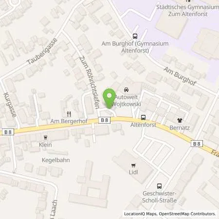 Standortübersicht der Tankstelle Troisdorf in 53840 Troisdorf