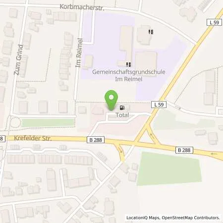 Standortübersicht der Tankstelle TotalEnergies Duisburg in 47259 Duisburg